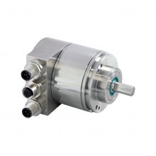 Absolute encoder with solid shaft