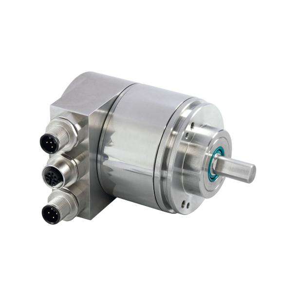 Absolute encoder with solid shaft